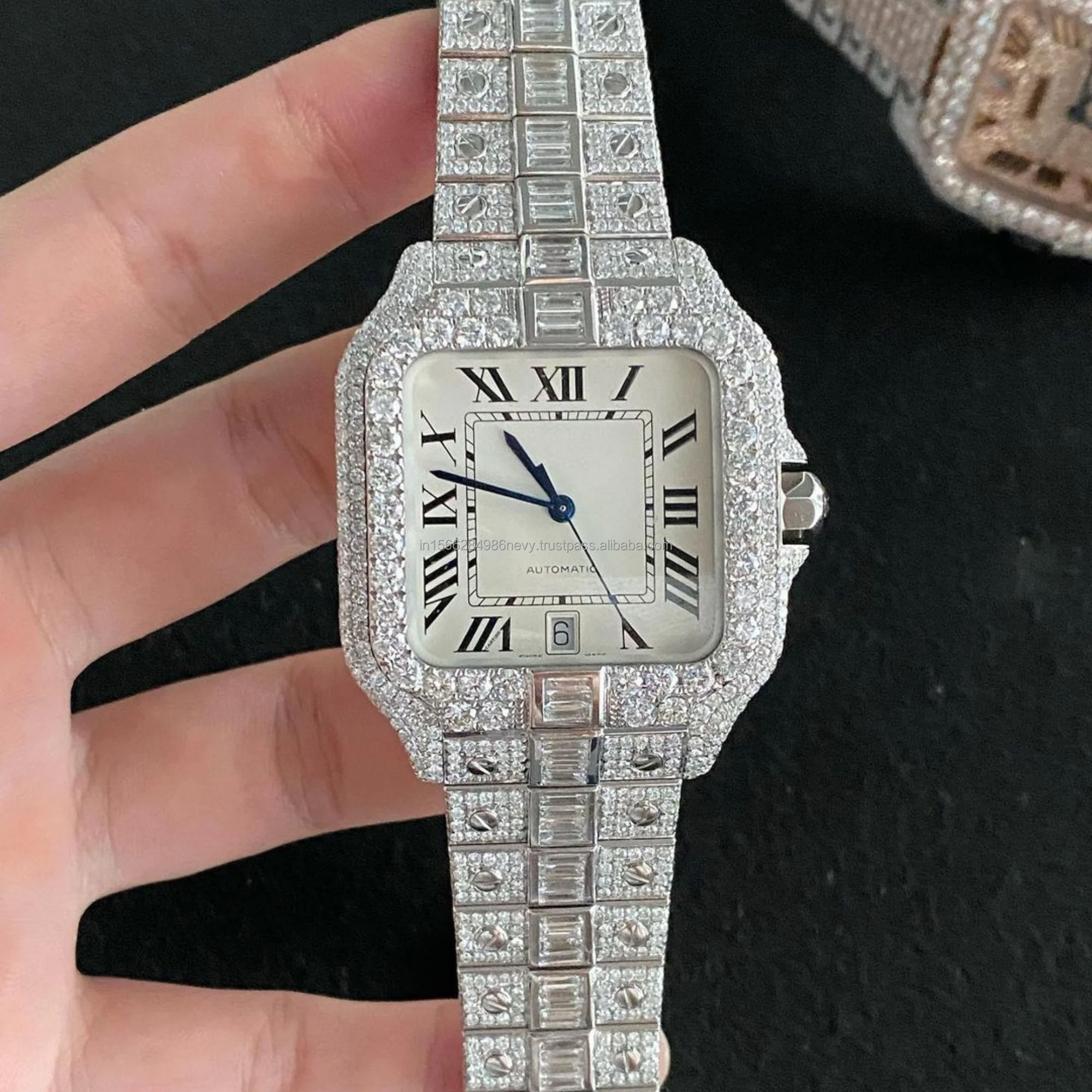 High Quality Luxury 2023 hip hop top brand luxury iced out watch gold vvs moissanite diamond Watch for Men