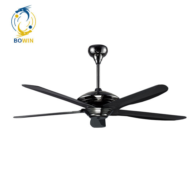 56 Inch AC DC Full Copper Motor Home Decorative Ceiling Fans 5 Blades Elegant Design Powerful Wind