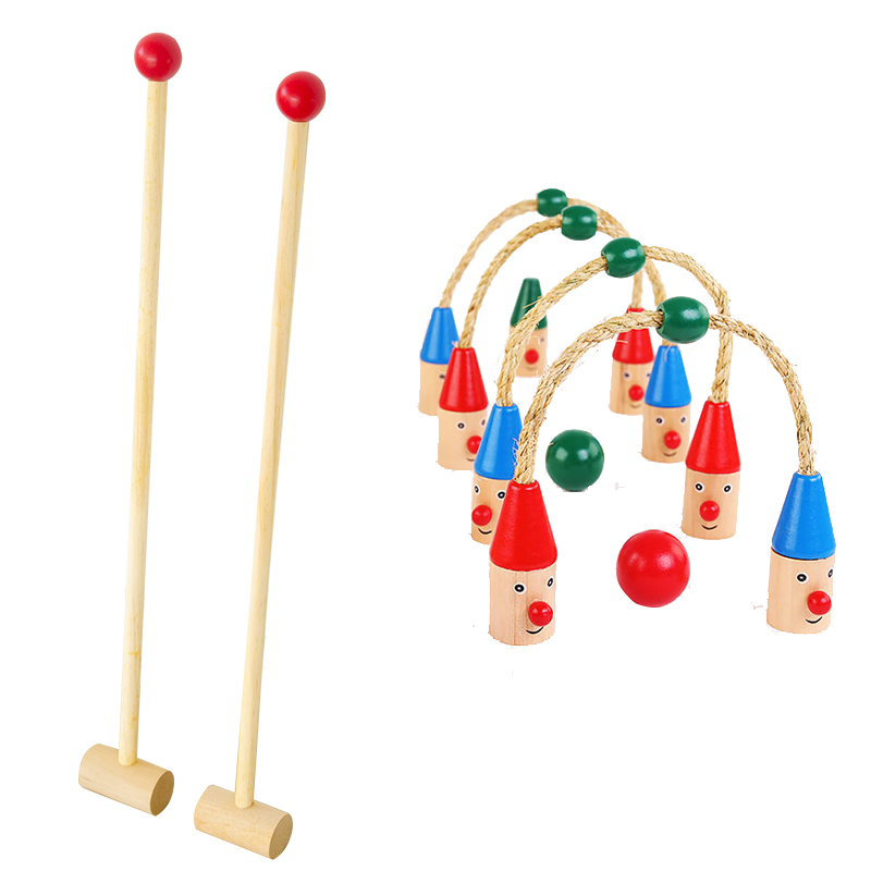 Children's Wooden High-end Golf Toy for Children Wooden Indoor Baby Fitness Puzzle Parent-Child Game Outdoor Toy Kids