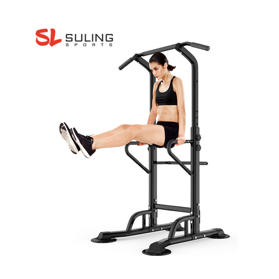 Gym Equipment Home Tool Adjustable Multi-Function Strength Fitness Power Tower pull up dip bar station