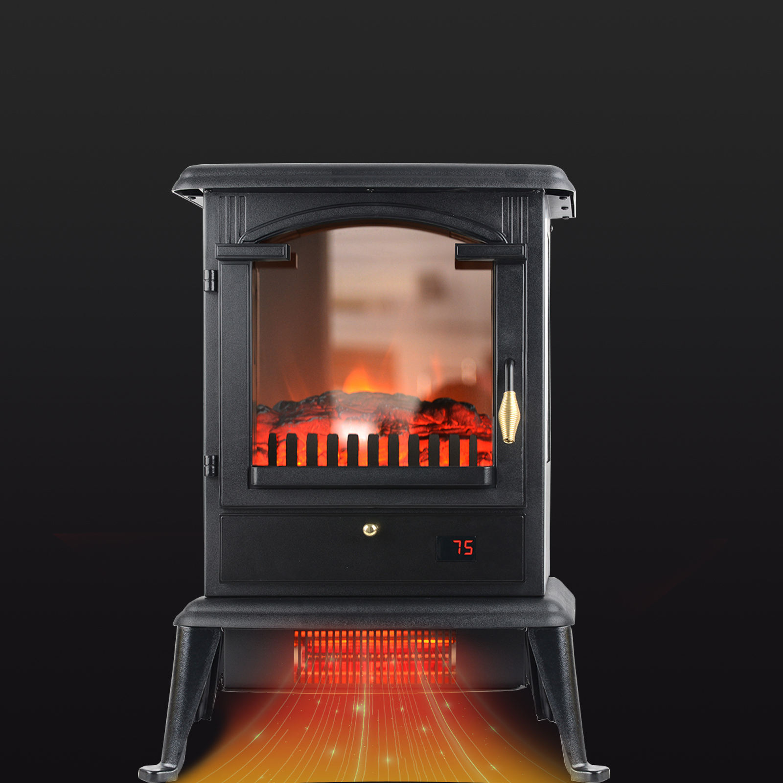 Home Decor Led Fire Flame 3D Electric Fireplace Heater Fireplace