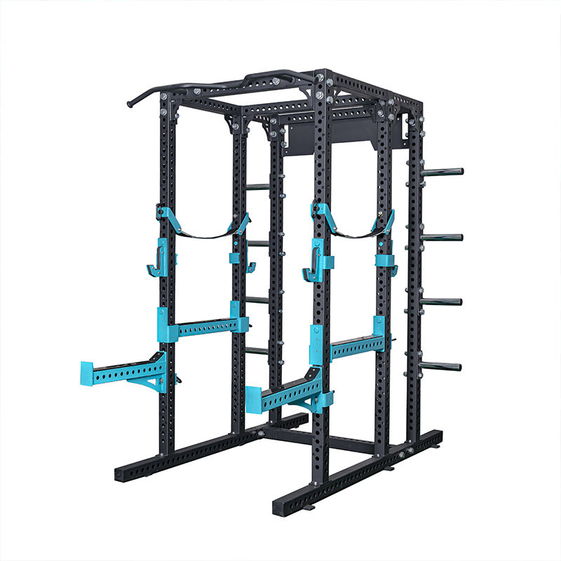 TELLUS Fitness Gym Equipment Commercial Squat Rack Strength Training Multi Functional Trainer Weightlifting Half Power Rack