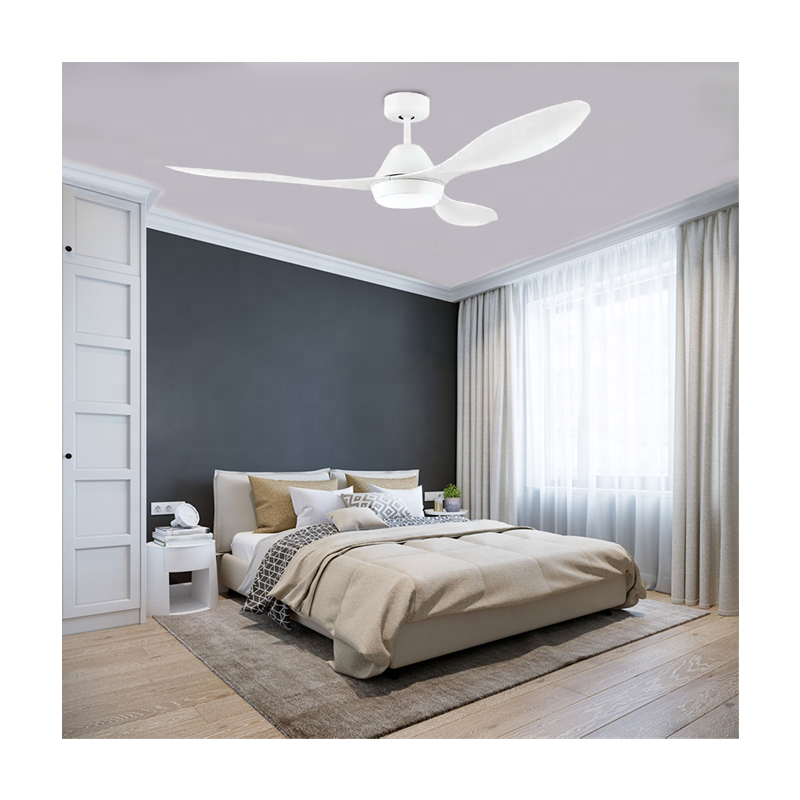 High airflow modern home BLDC remote decorative led dimmable ceiling fan with lights ventilateur