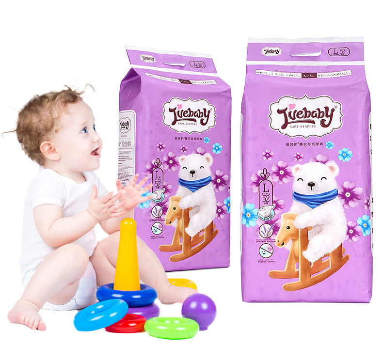 Hot Popular Big Elastic Waistband Baby Diaper OEM Wholesale Price Baby Diaper In Bales