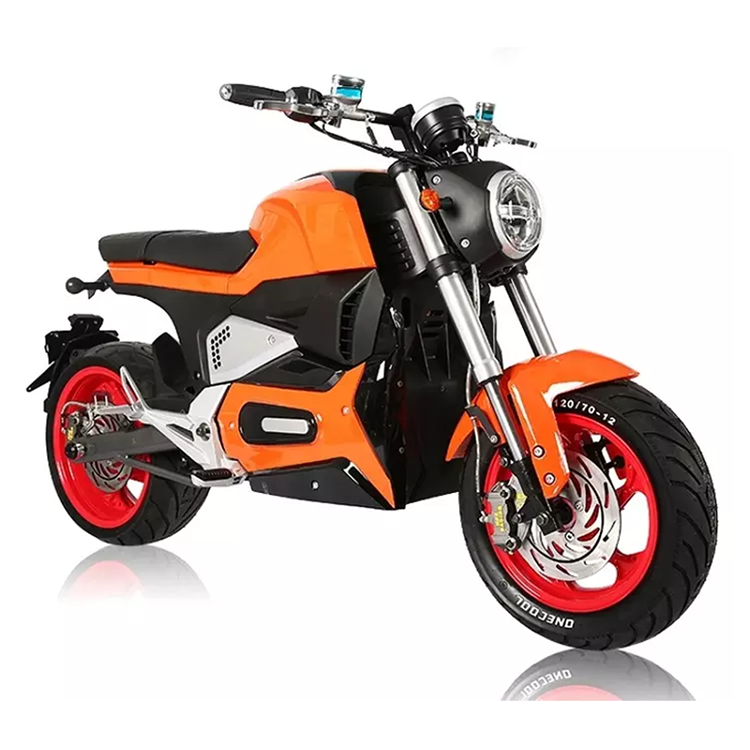 M6 Cool Color Scheme Design High Speed 72v Wuxi Vintage E Motorcycle Electric Adult For Sale