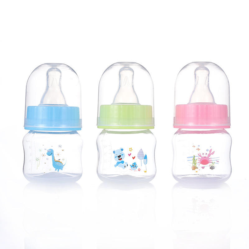 Newborn Baby Standard Caliber 50ml Feeding Bottle Horizontal Anti-fall Feeding Bottle Mother And Baby Supplies