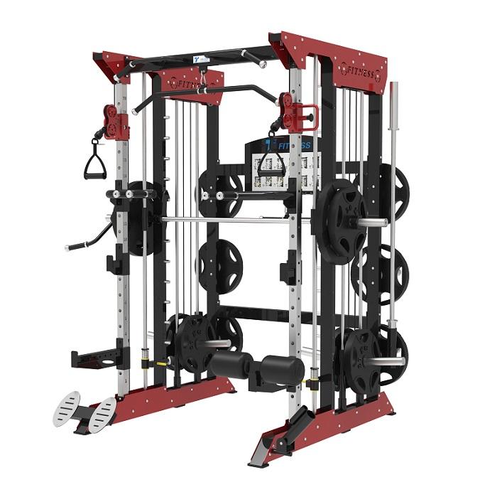 Commercial Home Gym Equipment Multi Function Smith Machine Functional Trainer