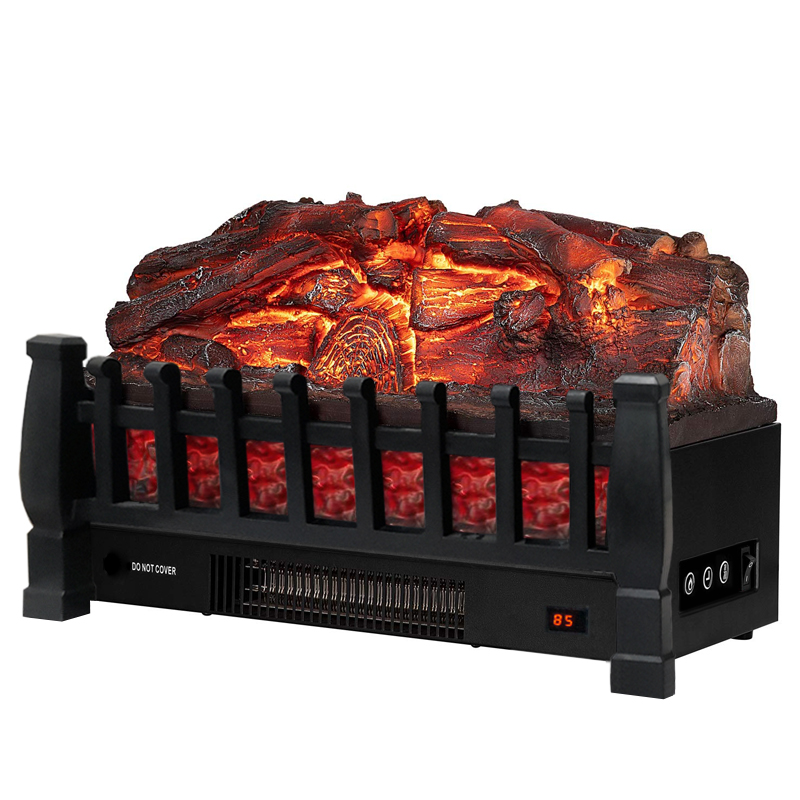 modern decor flame table small heaters indoor freestanding electric fireplace with 3d realistic log led flame light