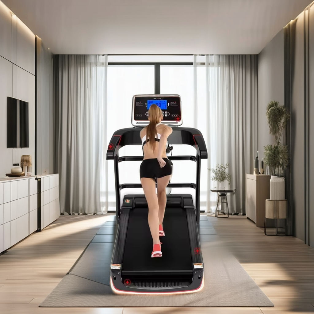 Home treadmill armrest height adjustable foldable high-end sports and fitness equipment