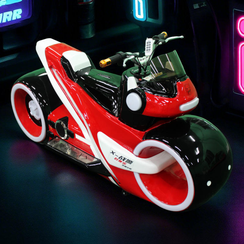 HAOJILE Indoor Mall Outdoor Play Zone - Kids' X-Warrior Motorbike Electric Carnival Rides