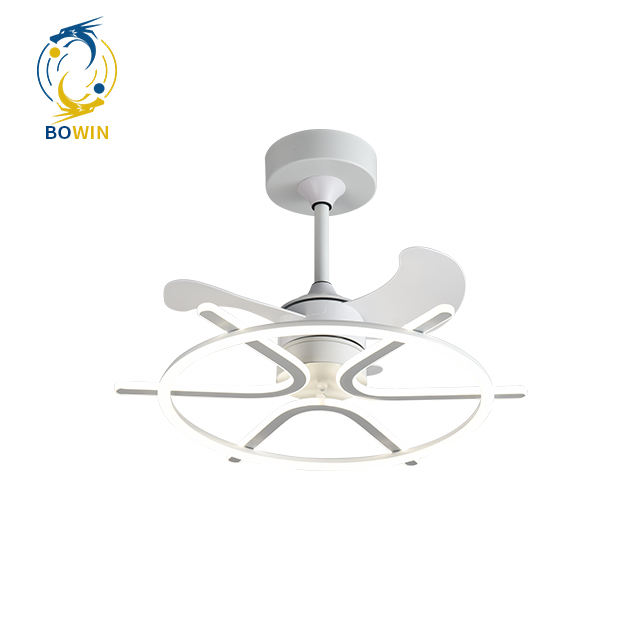Modern indoor decorative ceiling fan with led lights 42 inch 45W fan lamp remote control for home living room
