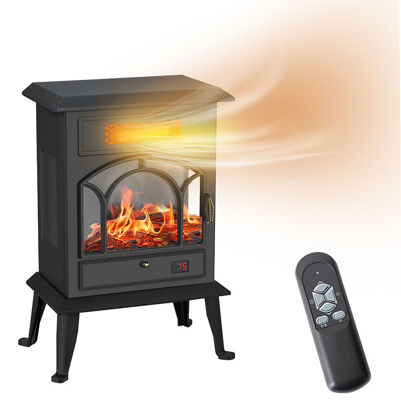 Ningbo Electric 3 element 3D top Realistic Flame Stove heater Portable Freestanding Fireplace for Home