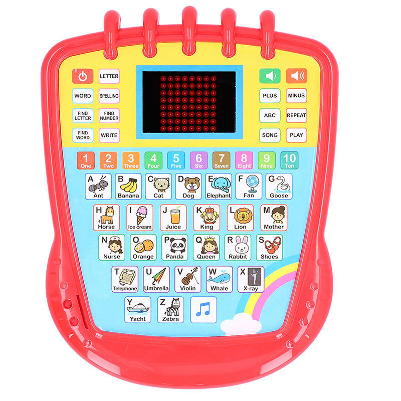 Bilingual Learning Machines LED Tablet Children Early Reading Pad Gifts for Kids Interactive Toddler Educational Toys