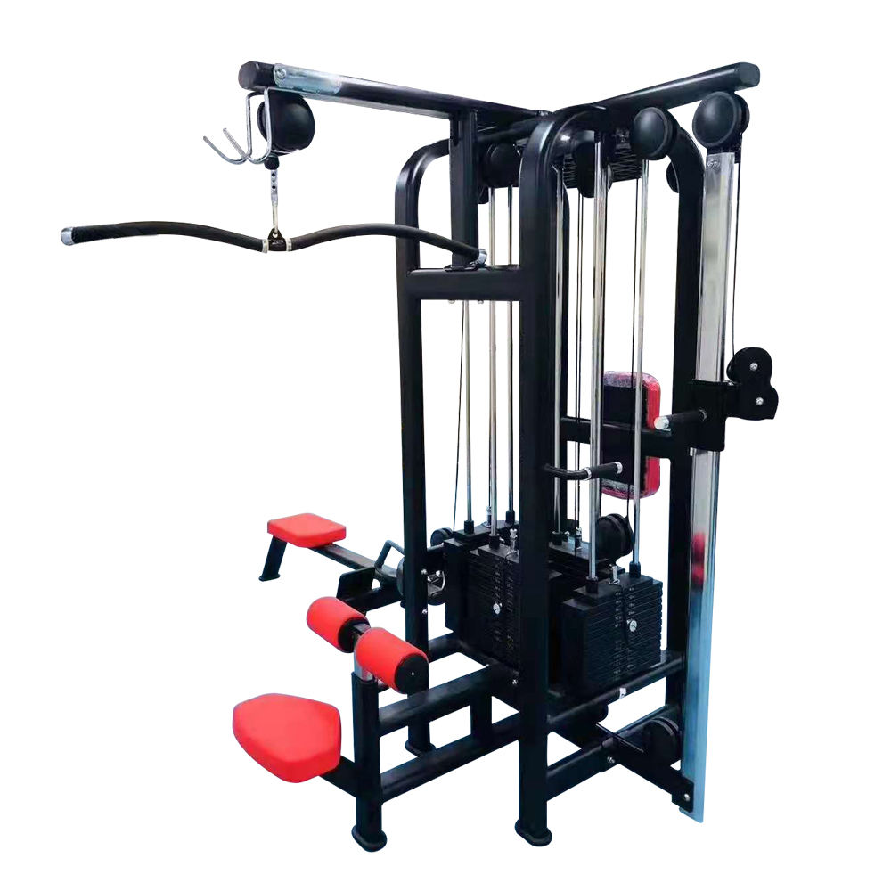 Commercial All In One Sport Training Fitness Em Multi Functional Trainer Equipment Crossover Cable Machine Gym 4 Station Gym