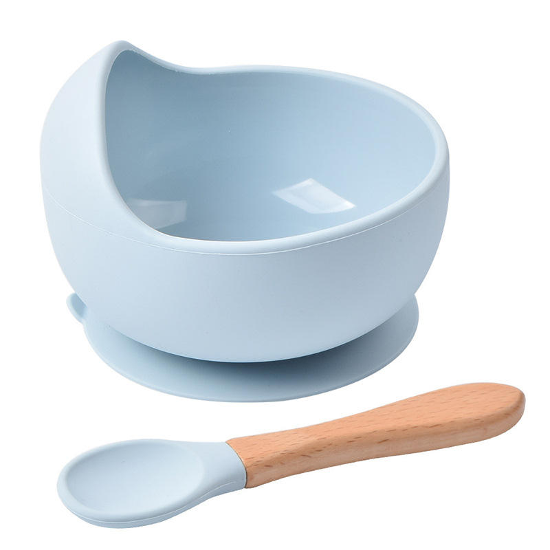 Silicone Dining Set Baby Feeding Feeder Suction Bowl Spoon Fork Eating Set Children Tableware for Kids