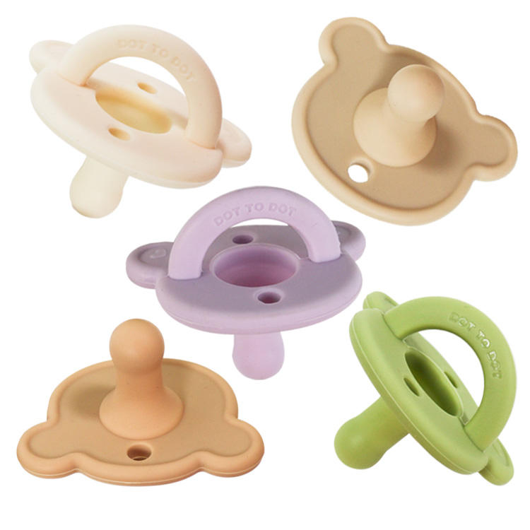Custom Bpa Free Colourful Washable Organic Baby Products Silicone Pacifier