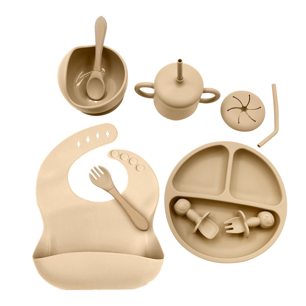 2024 Custom Baby Impermeavel Beb Manga Comprida Infantil De Silicone Babadores Set Para Bebes