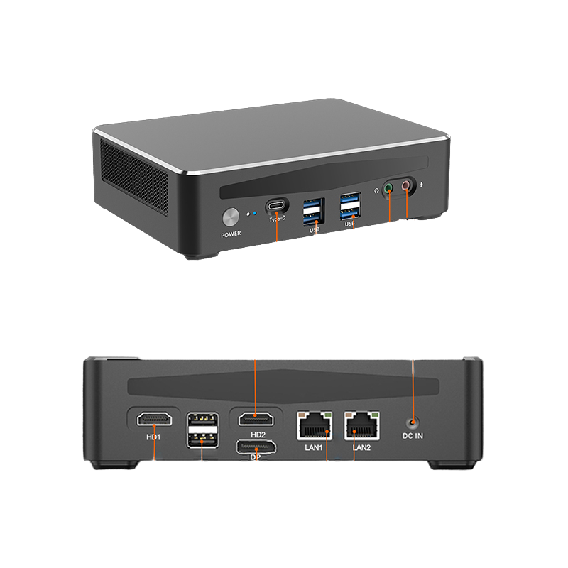 Latest fanless desktop computer industrial mini pc i9-12900P durable mini pc i9 brand 16GB 32GB 256GB new mini server pc