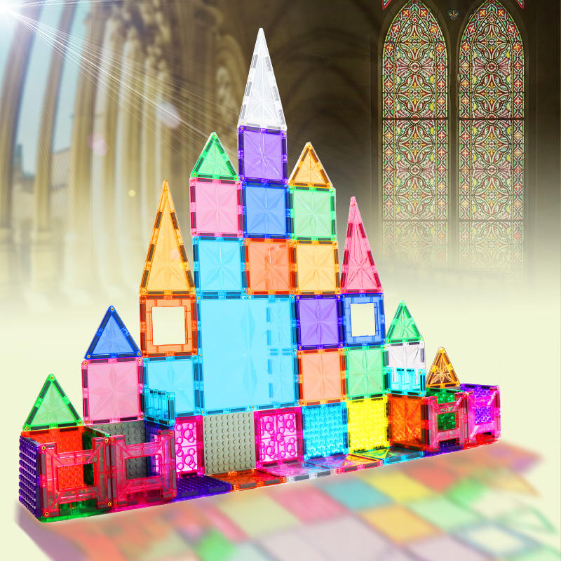 magnetic Building Blocks City Diy Creative Bricks Bulk Model Figures Educational Kids Toys Compatible