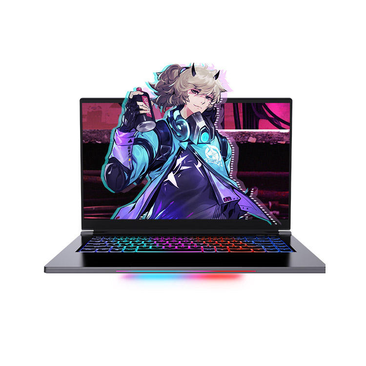 New Design Laptop 15.6 Inch 1920*1080p Notebook i7-9750H Black Laptops Computer Notebook with SSD