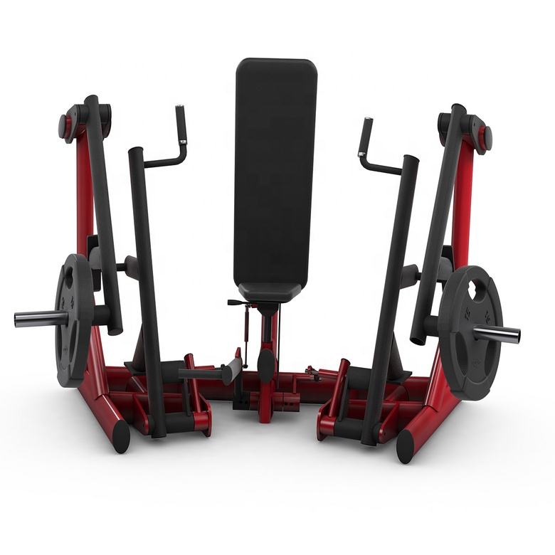 Shizhuo High end Sport Gym Equipment Weight Lifting Plate Loaded Seated Dual Chest Press Machine