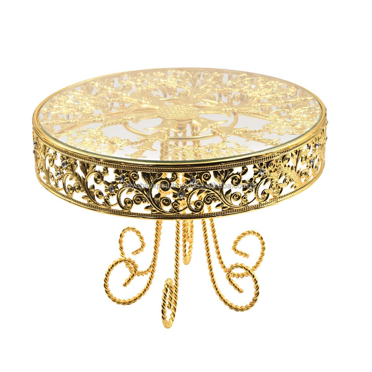 Luxury Gold Cake Stand For Kitchen Renovation Design Metal Cake Tools For Cake Display Decoration Weddings Birthday Party Etc 