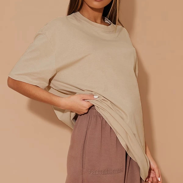 Wholesale Clothes Women Custom Street Wear Plus Size O-neck Short Sleeved Women's T-shirt 260gsm Tshirt 