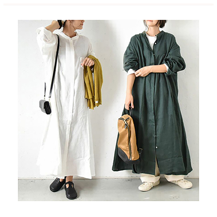 Japanese Fashion Women Clothing Casual Dresses Cotton Design Wear 