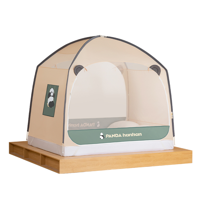 Medoga Panda Cartoon Roof Top Tent Kids Playhouse Tents Camping Outdoor 3-4 Person Children Play Yard 