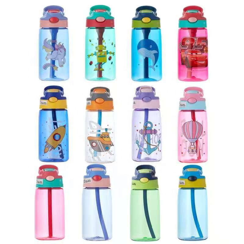 Aohea Water Bottle Plastic Bpa Non-toxic Leak-proof Safe Children's Cup 