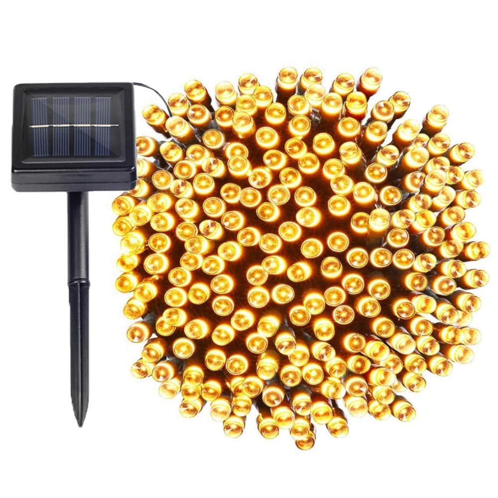 Solar Christmas Outdoor Waterproof Garden String Lights 72ft 200 Led 8 Modes Fairy Lights For Xmas Yard Porch Camping Decoration 