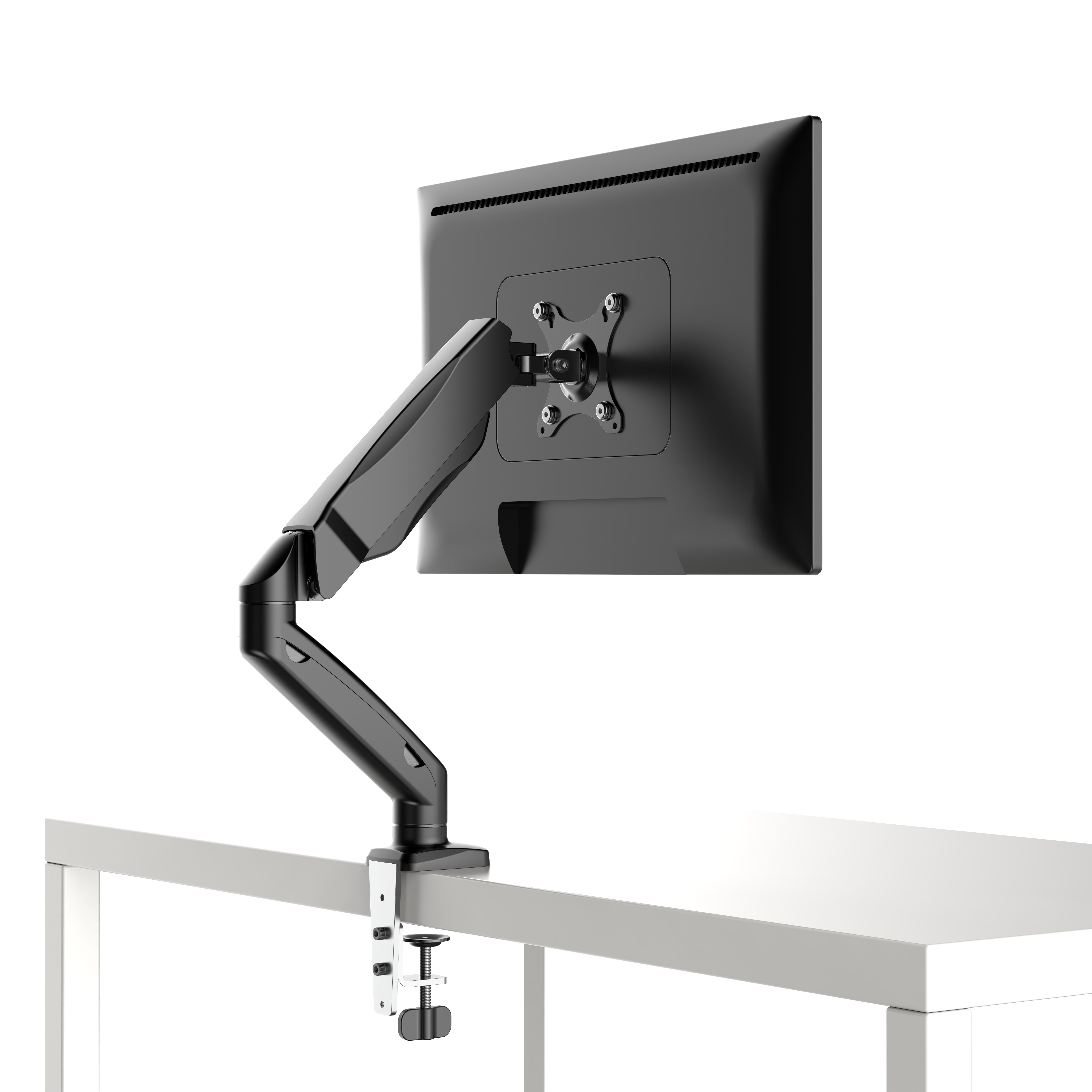 Nbjohson Single Gas Spring Monitor Mount Lifting Bracket Laptop Lcd Monitor Computer Stand Arms Height Adjustable Brazo Para 