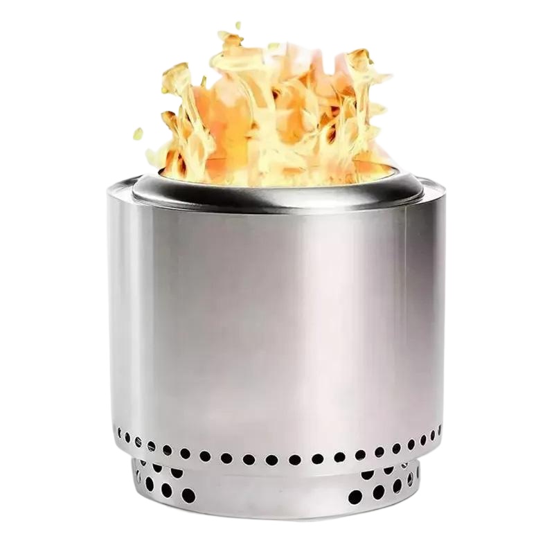 50cm 19inch Large Portable Smokeless Stainless Steel Fire Pit For Outdoor Garden/patio Wood Burning 