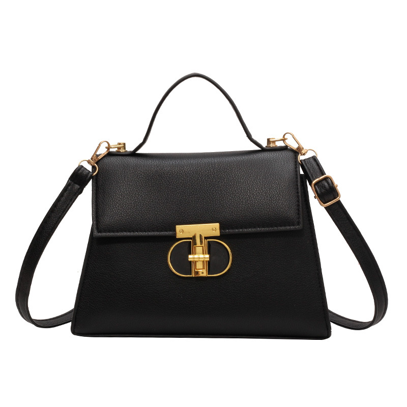2024 Hot Selling Niche Design Bags Women Bags Popular New Fashion Lock Shoulder Crossbody Solid Color Texture Small Square Bag 