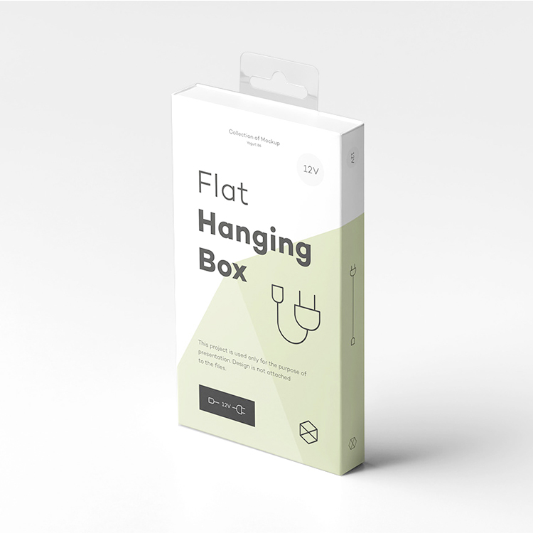 China Suppliers Custom Hanging Tab Packaging Paper Box Box For Earphone Packaging Phone Accessories 