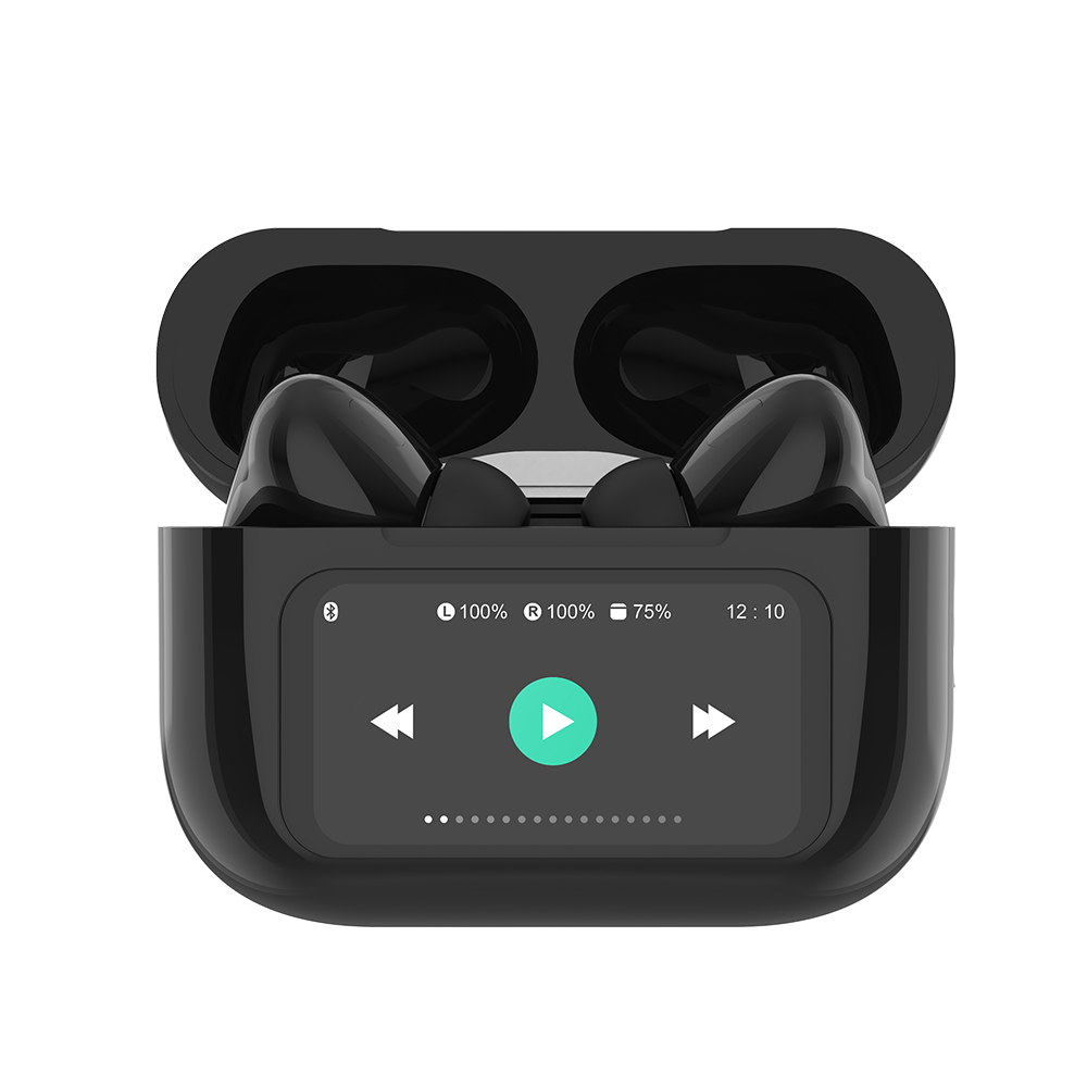 Wireless Anc Noise Cancelling Tws Earphones Headphones Lcd Smart Touch Screen In Ear Smart Earbuds Earphone For Iphone 16 