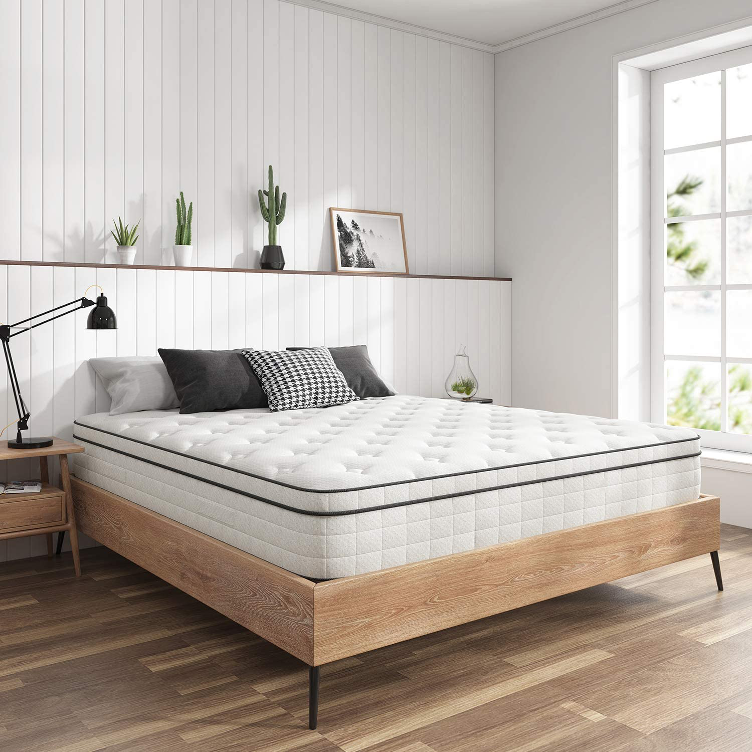 Modern Luxury Euro Top 5 Star Hotel High Quality Style Bed Box Pocket Coil Spring Mattress King Size Furniture Manufacture Sale 