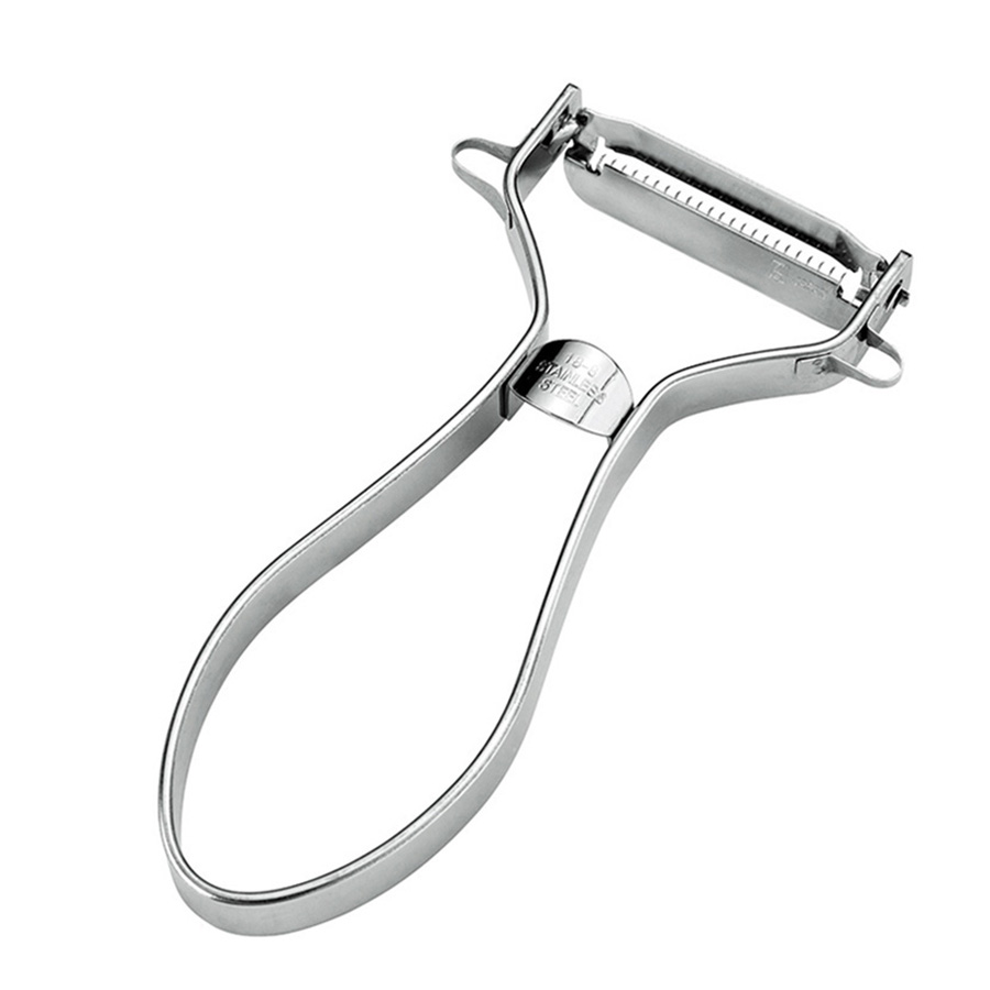 Prograde Speed Stripe Peeler Kitchen Gadgets Tools Plastic Stainless Steel Double Finger Vegetable Fruit Potato Peeler 
