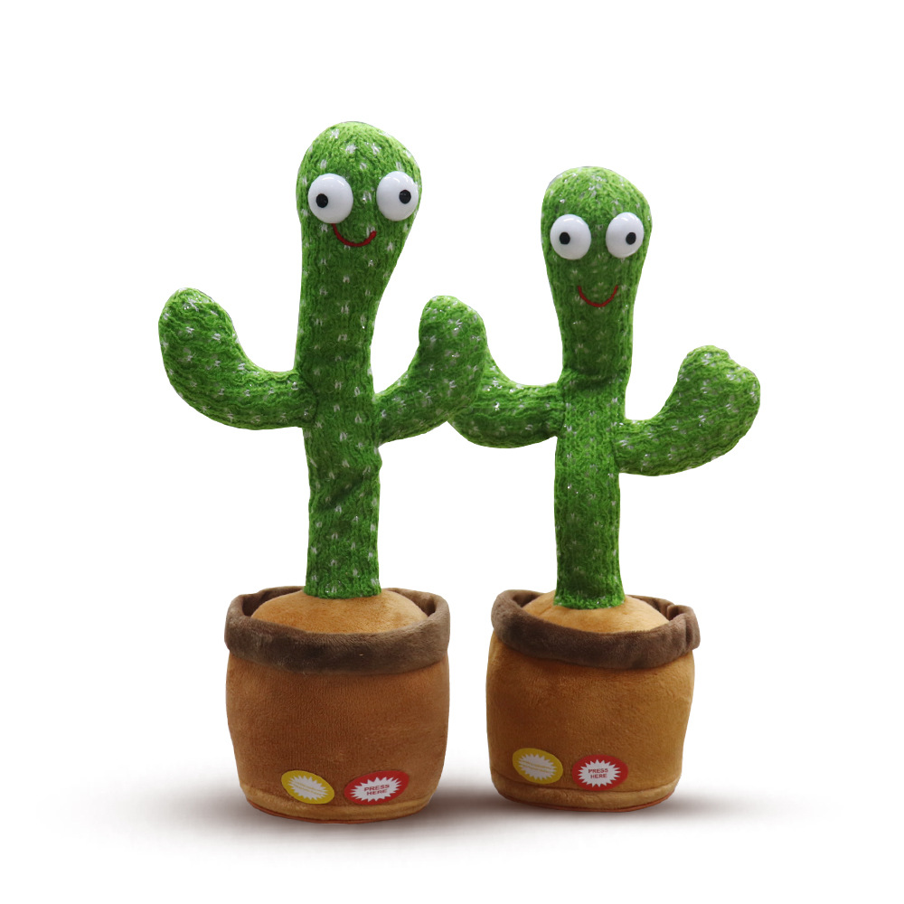 Electric Swing Dancing Cactus Play Music Singing Stuffed Plants Baby Toys Supplier From China Factory Plush Toy Manufacturer 