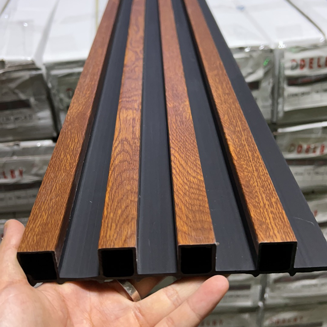 160*24/22 Mm Interior Wpc Pvc Decorative Wood Alternatives Fluted Wall Panel For Indoor Decoration 