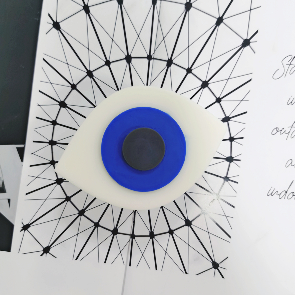 Diy Greek Blue Evil Eye Candle Mold Spooky Creepy Unique Eyeball Silicone Mold For Home Candle Decor 