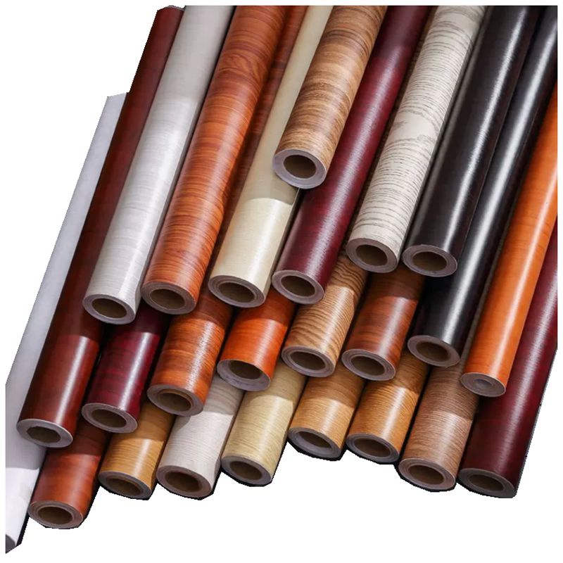 Lonmay China Waterproof Self-adhesive Pvc Wood Grain Stickers Furniture Renovation Decorative Film 