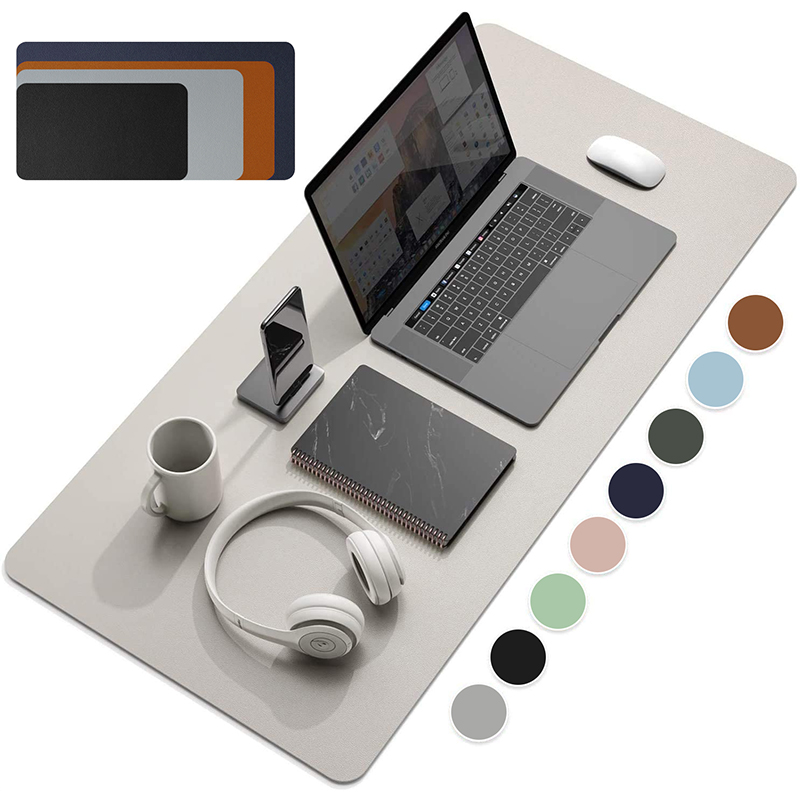 Large Size Office Desk Protector Mat Pu Leather Waterproof Mouse Pad Desktop Keyboard Desk Pad Gaming Mousepad Pc Accessories 