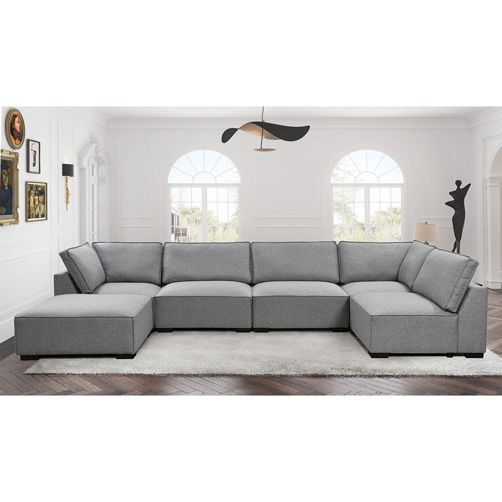 Tianhang Factory Direct Sales Full Bed Combination Corner Sofa Color Fabric Can Be Customized Sectional Couch Sofa Set 