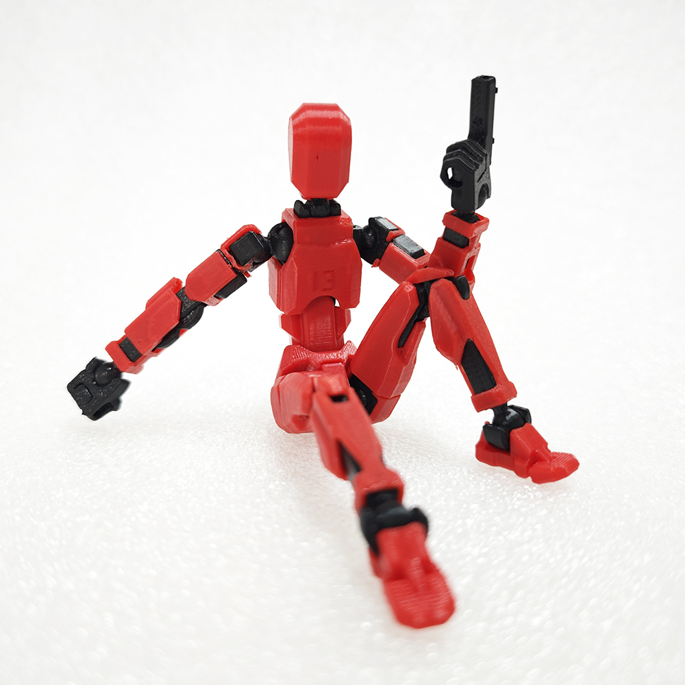 Custom Size Color Multi-joint Action Figure 3d Printed Creative Kids Mini Toys Office Desktop Articulated Figure Toy 