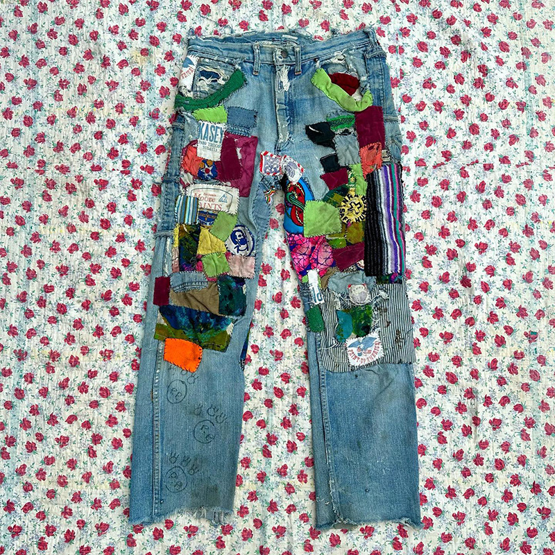 Diznew Denim Clothing Manufacturer Top Quality Wholesale Custom Patchwork Jeans Pants For Men New Fashion 