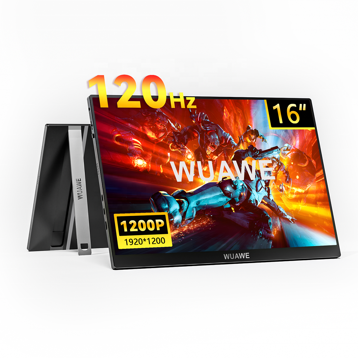 New Trending 120hz 16 Inch Gaming Portable Monitor For Laptop,1200p Colorful Display Lcd Fhd External Second Computer Screen 