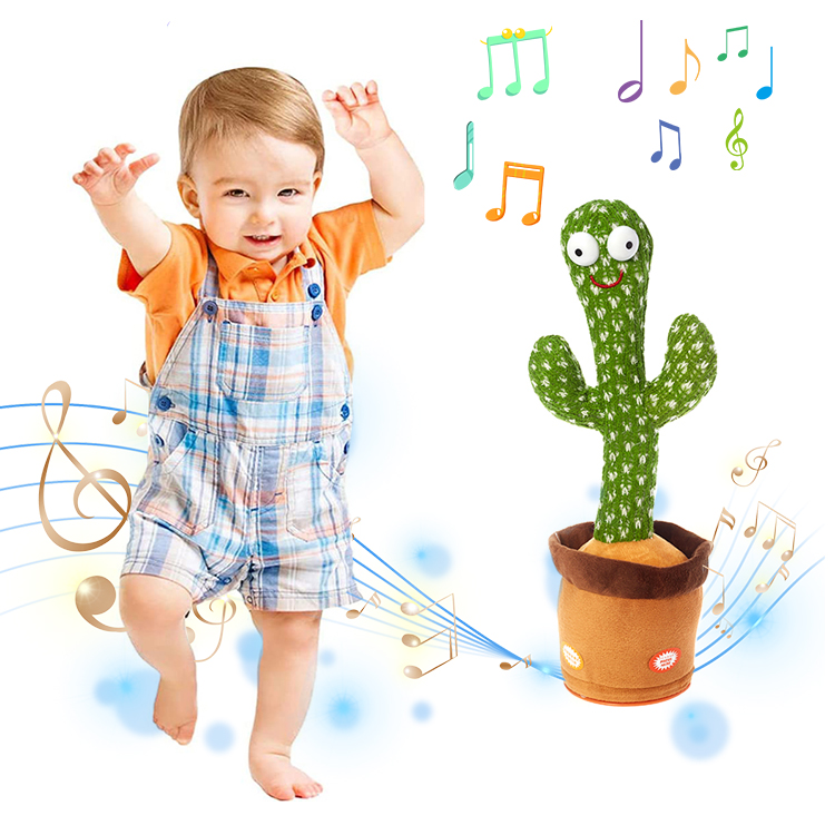 Custom Dancing Cactus Toy Singing Talking Record Electric Cactus Toy Wholesale Dancing Cactus Doll Eco-friendly Plush Unisex Pt 