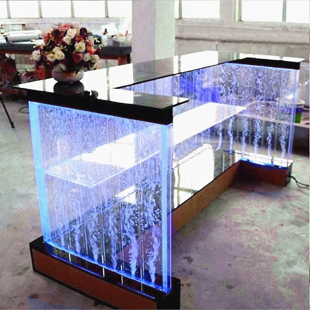 Contemporary Led Acrylic Material Bar Counters Modern Dancing Water Bubbles For Home Decor 