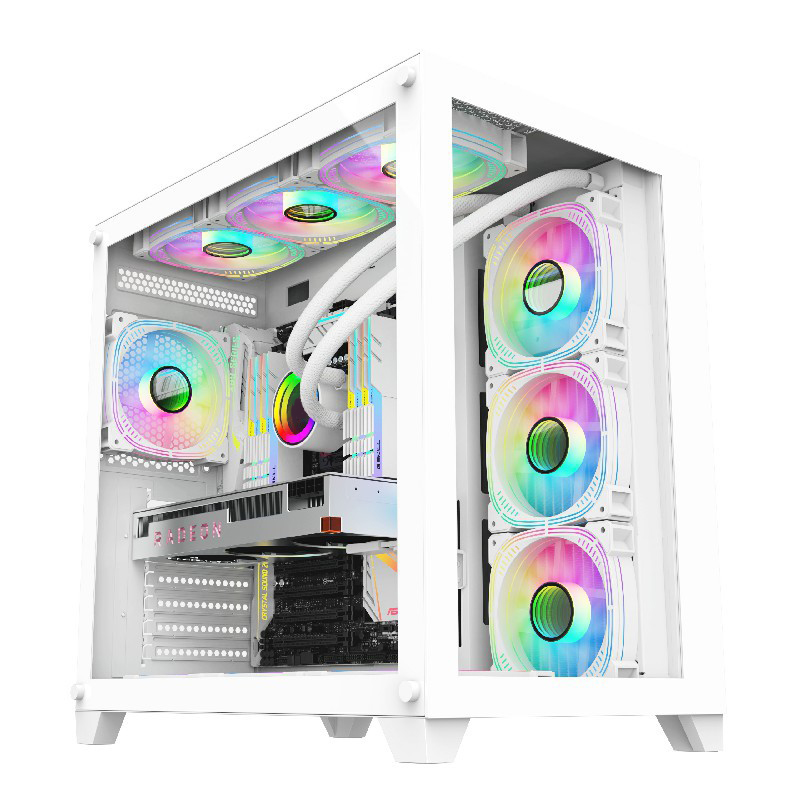 2023 Most Popular High Quality Gaming Pc Desktop Computer Gaming Rgb Atx Computer Case Frame Computer Case&amp; Towers Cpu Cabinet 